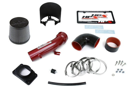HPS Shortram Air Intake Kit 1999-2003 Mitsubishi Galant V6 3.0L, Includes Heat Shield, Red