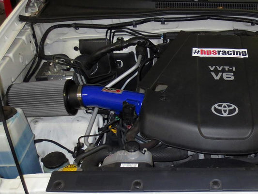 HPS Shortram Air Intake Kit 2007-2009 Toyota FJ Cruiser 4.0L V6, Blue