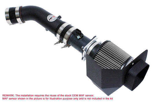HPS Shortram Air Intake Kit 2003-2006 Nissan 350Z 3.5L V6, Includes Heat Shield, Black