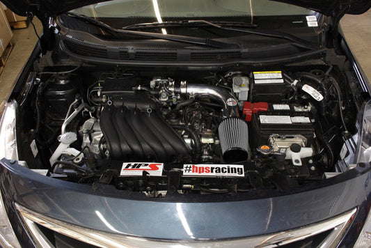HPS Performance HPS Shortram Air Intake Kit 2014-2019 Nissan Versa Note 1.6L, 827-532