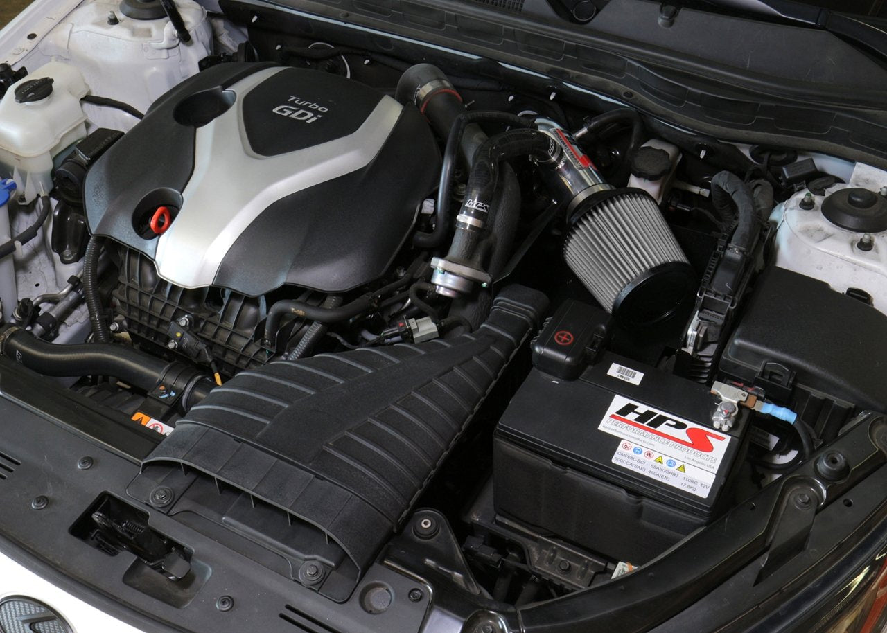 HPS Shortram Air Intake Kit 2011-2014 Hyundai Sonata 2.0L Turbo, Includes Heat Shield