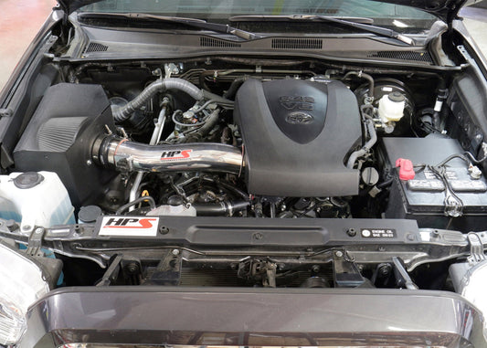 HPS Performance Products HPS Shortram Air Intake Kit 2016-2023 Toyota Tacoma 3.5L V6, Includes Heat Shield, 827-595
