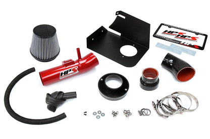 HPS Shortram Air Intake Kit 2004-2011 Ford Ranger 4.0L V6, Includes Heat Shield, Red