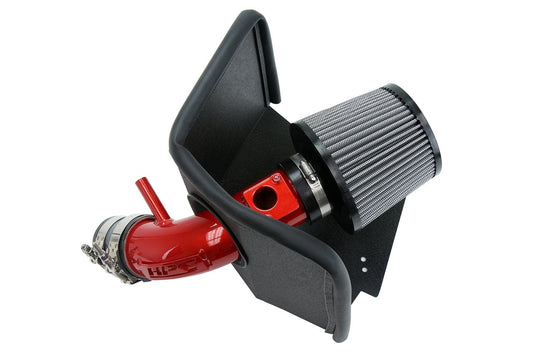 HPS Shortram Air Intake Kit 2017-2018 Toyota Corolla iM 1.8L, Includes Heat Shield, Red