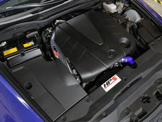 HPS Shortram Air Intake Kit 2014-2017 Lexus IS350 3.5L V6, Includes Heat Shield, Polish