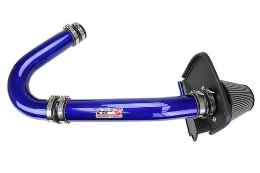 HPS Shortram Air Intake Kit 2011-2018 Chrysler 300 3.6L V6, Includes Heat Shield, Blue