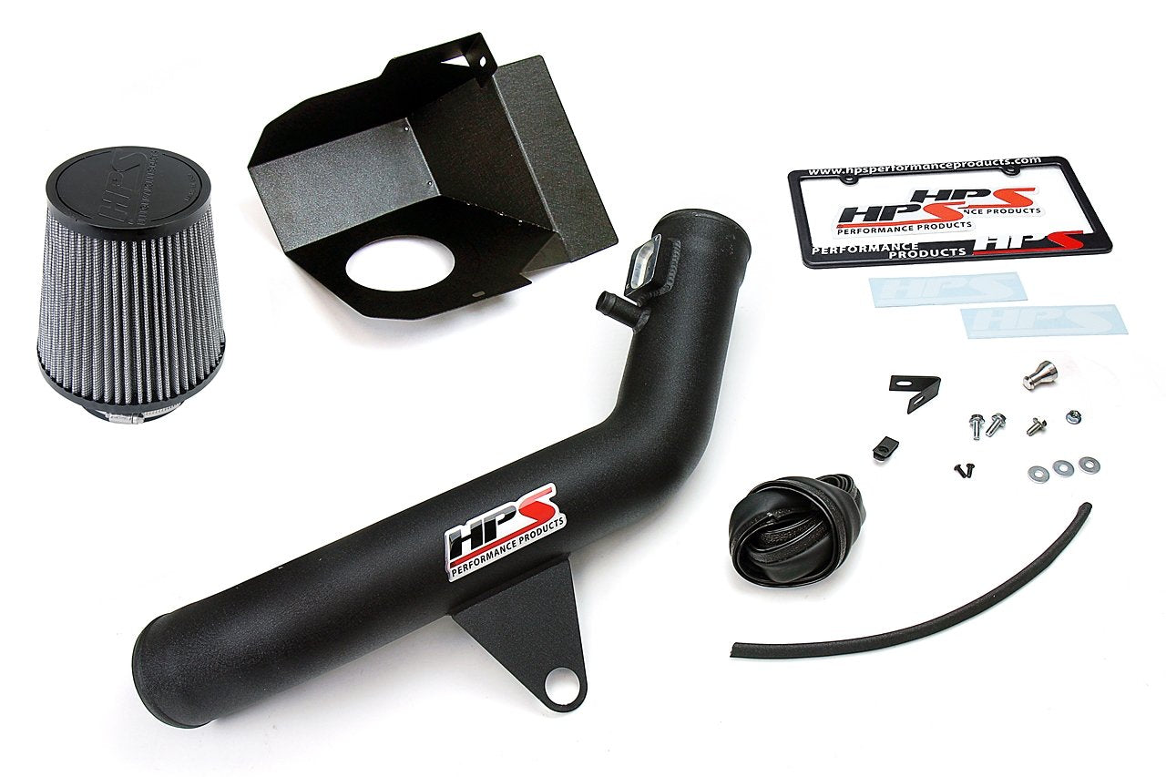 HPS Shortram Air Intake Kit 2014-2016 BMW M235i F22 3.0L Turbo N55, Includes Heat Shield
