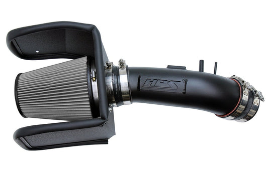 HPS Shortram Air Intake Kit 2008-2018 Lexus LX570 5.7L V8, Includes Heat Shield, Black