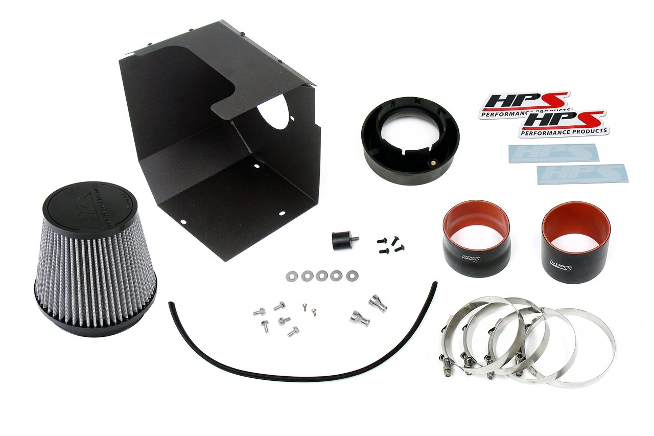 HPS Cold Air Intake Kit with Heat Shield GMC 2017-2019 sierra 2500 HD 6.6L V8 Duramax