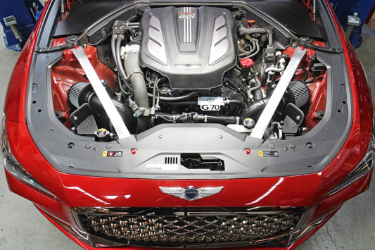 HPS Performance HPS Shortram Air Intake Kit with Heat Shield 2019-2024 Hyundai Genesis