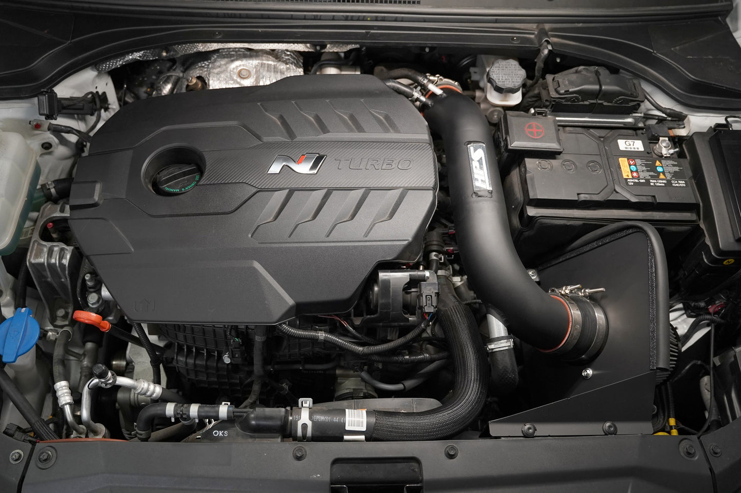 HPS Performance Air Intake Kit Hyundai 2022-2023 Kona N 2.0L Turbo, Includes Heat Shield, 827-721
