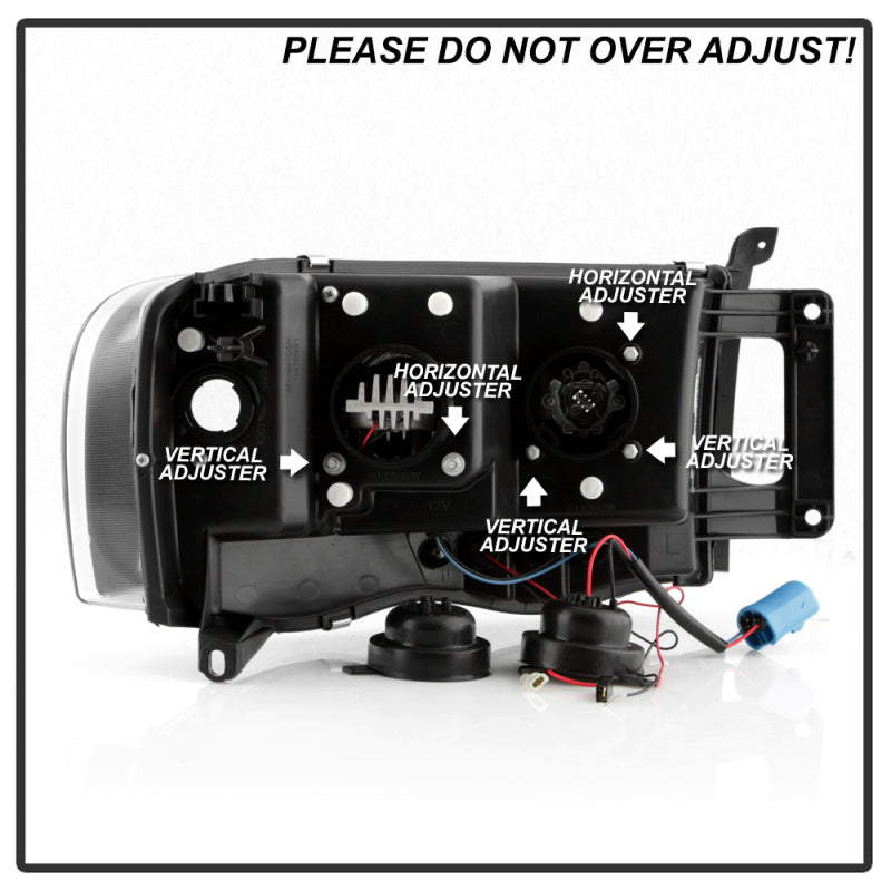 Spyder Dodge Ram 1500 02-05/Ram 2500/3500 03-05 High-Power LED Headlights