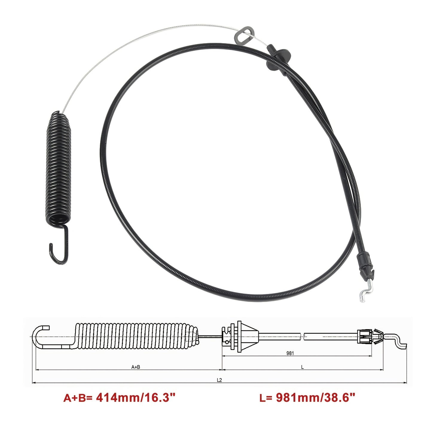 Control Cable Lawn Mower — Replaces 946-04173E