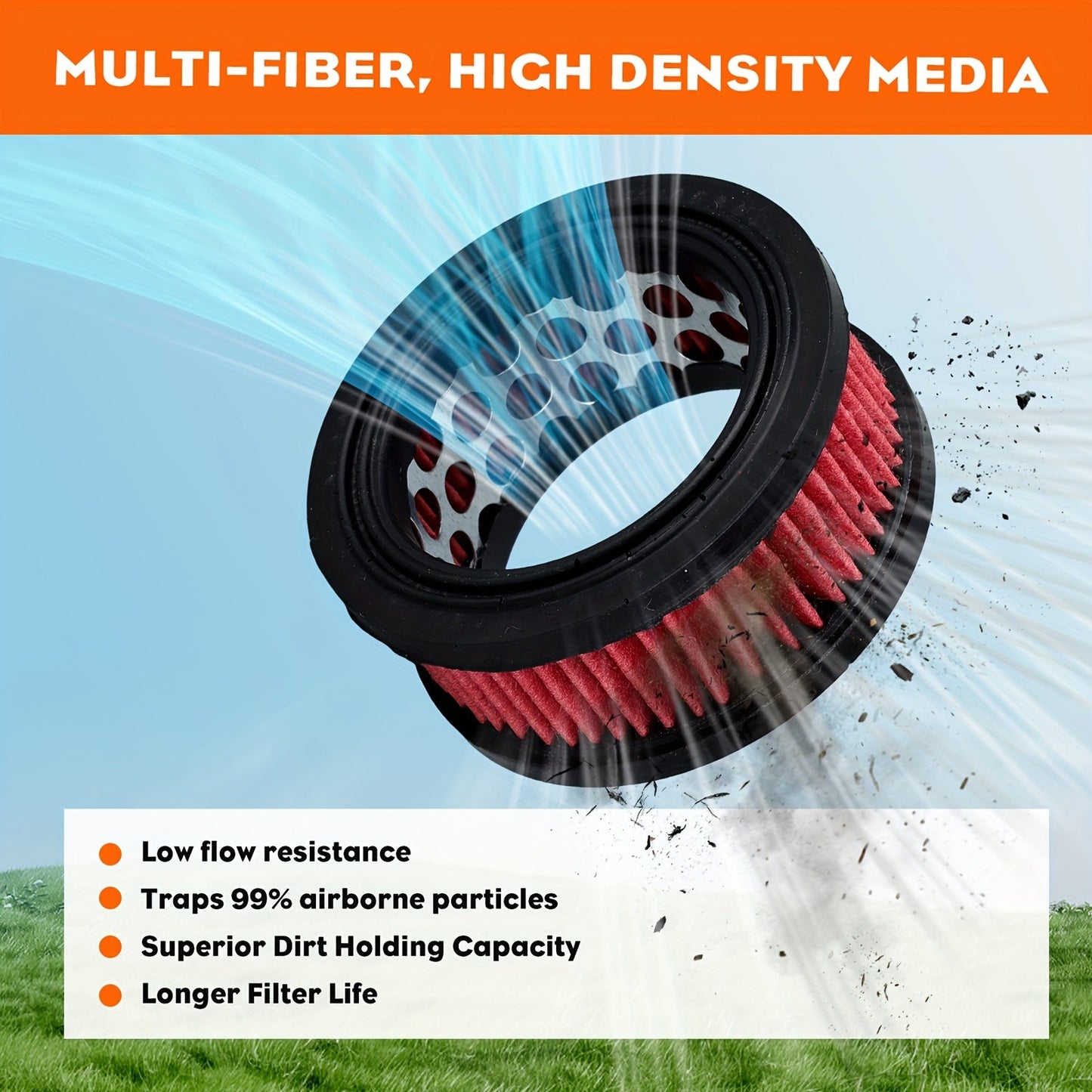 Air Filter for Echo CS400 Chainsaw — Replaces 13030039730
