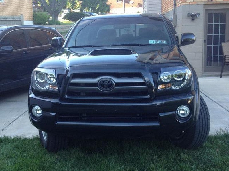 Spyder Toyota Tacoma 05-11 Projector Headlights LED Halo LED Black High H1 Low H1