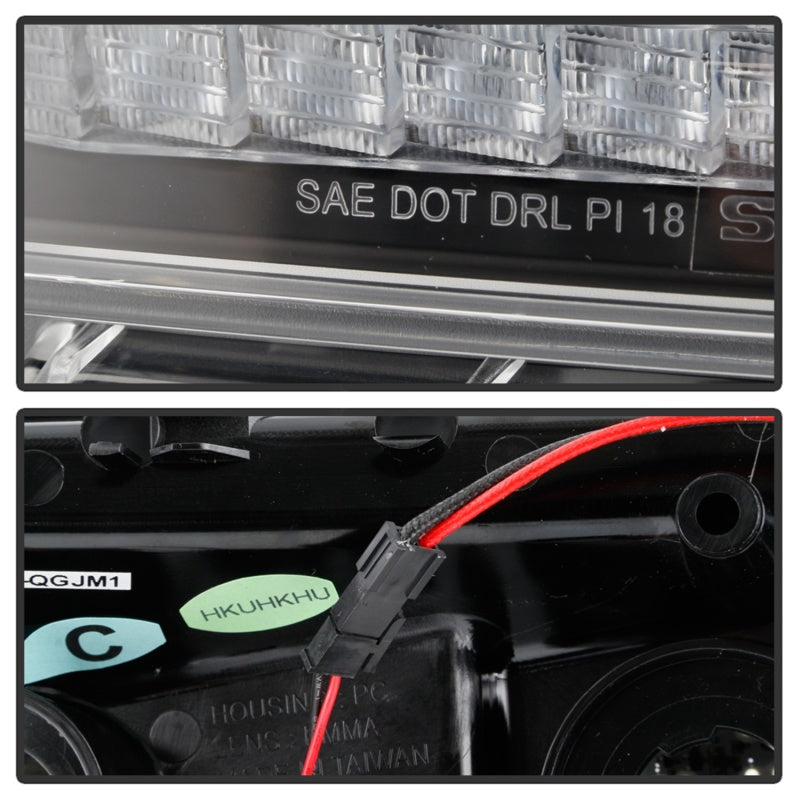 Spyder Jeep Wrangler 2018-2019 (Halogen Model Only) LED Front Bumper Lights