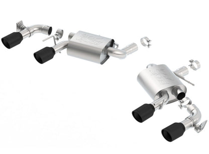 Borla 2016 Chevy Camaro V8 SS AT/MT ATAK Rear Section Exhaust w/ Dual Mode Valves Ceramic Black 11925CB