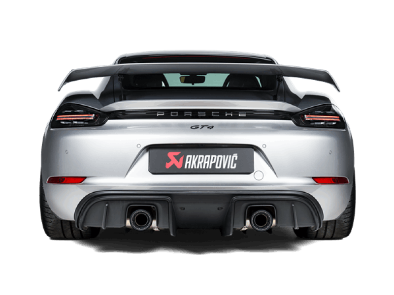 Akrapovic 2020+ Porsche Cayman GT4 (718) Slip-On Race Line (Titanium) (Req Tips / Option