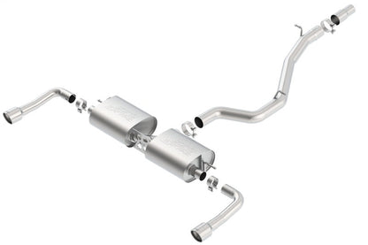 Borla 14-16 Audi A3 Quattro 2.0L Turbo AT/MT RWD 4DR S-Type Cat-Back Exhaust Single Split Rear Exit 140682