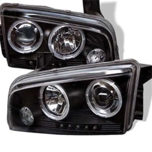 Spyder Dodge Charger 06-10 Projector Headlights Halogen Only - LED Halo LED Blk PRO-YD-DCH05-LED-BK 5009739