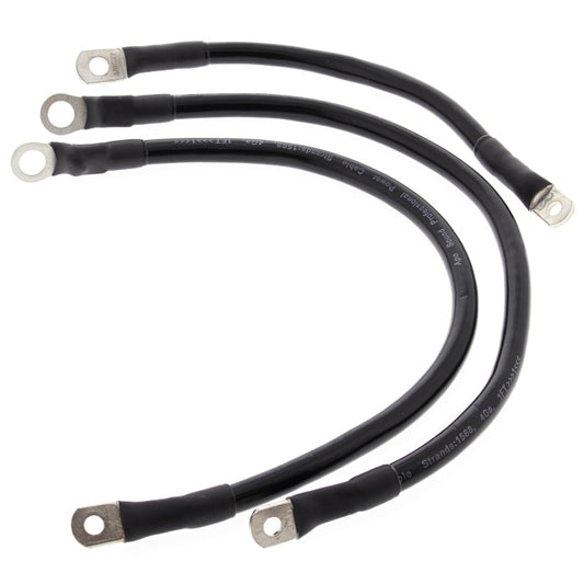 All Balls Racing Battery Cable Kit 65-79 - Black 79-3006-1
