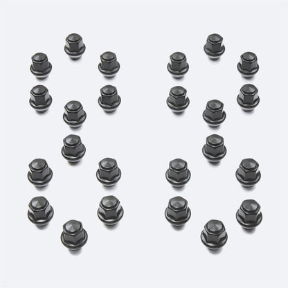 Ford Racing M12 x 1.5 Black Lug Nut - Set of 24 M-1012K-BR