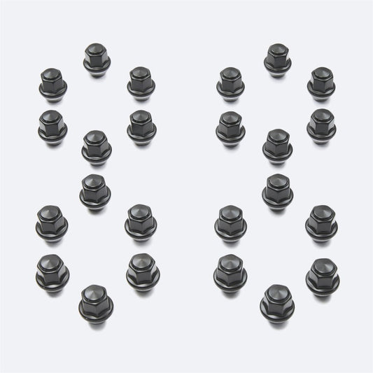 Ford Racing M14 x 1.5 Black Lug Nut - Set of 24 M-1012K-F15B