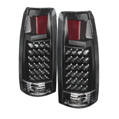 SPYDER Xtune Yukon Denali 99-00 LED Tail Lights Black ALT-JH-CCK88-LED-BK 9022449