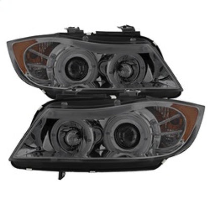 Spyder BMW E90 3-Series 06-08 Projector LED Halo Amber Reflctr Rplc Bulb Smke PRO-YD-BMWE9005-AM-SM 5009029