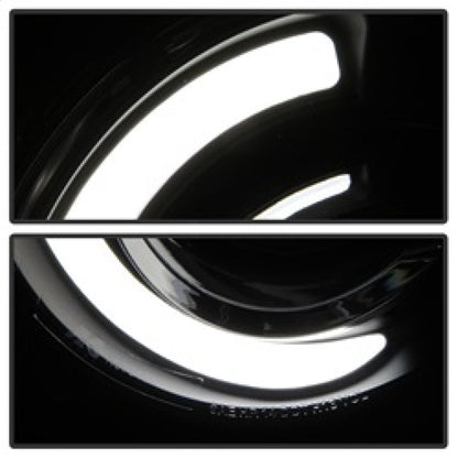 SPYDER xTune 15-17 Jeep Renegade Light Bar DRL Projector Headlights -Black (PRO-JH-JREN-LBDRL-BK) 9039720