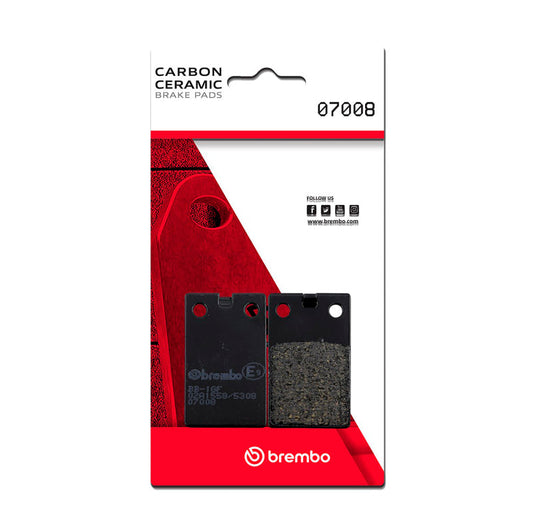 Brembo OE Aprilia Red Rose/Malaguti Crosser/TGB R/Tomos Bt Carbon Ceramic Brake Pad - Front 07008