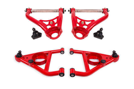 BMR Suspension BMR 67-69 GM F-Body / 68-74 X-Body Non-Adj. Upper & Lower A-Arms (Polyurethane) - Red AAK311R