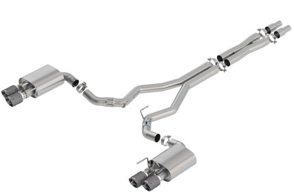 Borla 2018 Ford Mustang GT 5.0L AT/MT 3in Atak Catback Exhaust w/ Valves (Carbon Fiber Tip) 140743CF