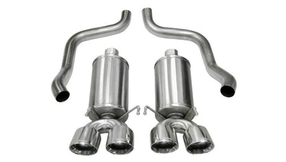 Corsa Performance 05-08 Chevrolet Corvette C6 6.0L V8 Polished Xtreme Axle-Back Exhaust