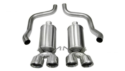Corsa Performance 05-08 Chevrolet Corvette C6 6.0L V8 Polished Xtreme Axle-Back Exhaust
