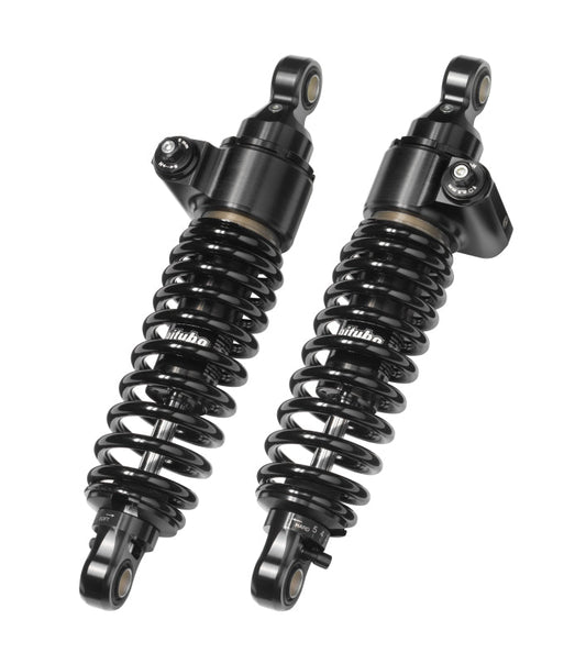 Bitubo Suspension Bitubo WME2 Twinshocks Adjustable: Hydraulic Spring Preload, Rebound, Length 306mm, Dark Edition HD034WME22V2
