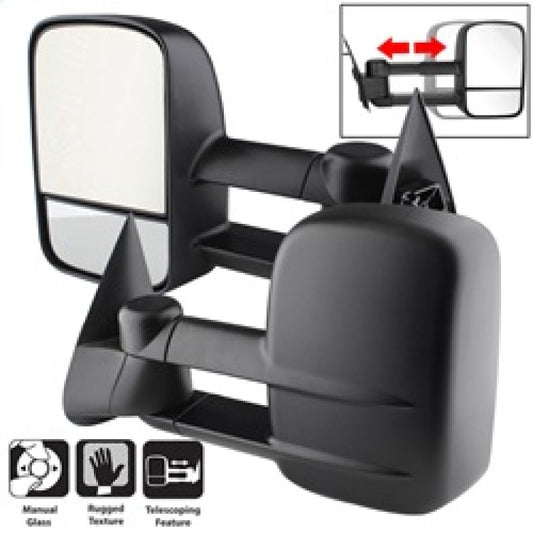 SPYDER Xtune Chevy Silverado 99-06 L&R Manual Extendable Manual Adjust Mirror MIR-CSIL03-MA-SET 9935688