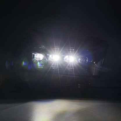 AlphaRex 19-21 Ram 2500 NOVA LED Proj Headlights Plank Style Alpha Blk w/Activ Light/Seq