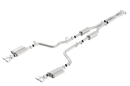 Borla 09-14 Dodge Challenger R/T 5.7L RWD 2Dr. Dual Rctgl. Angle S-Type CB Exhaust - Rear Split Exit 140707