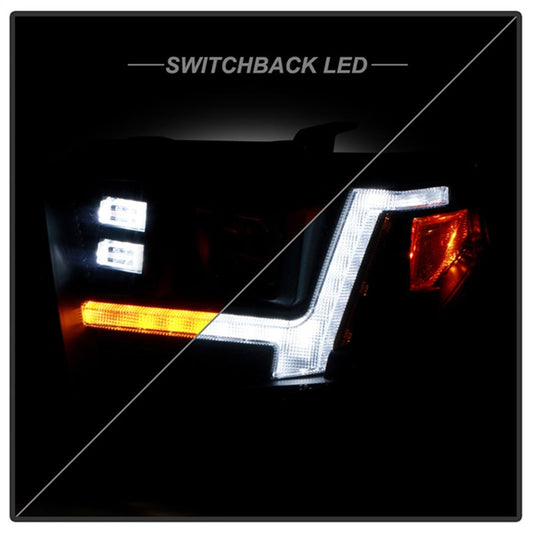 SPYDER Signature 14-21 Toyota Tundra SR/SR5 Projector Headlights - Black (PRO-YD-TTU14V2SI-SBSEQ-BK) 5088802