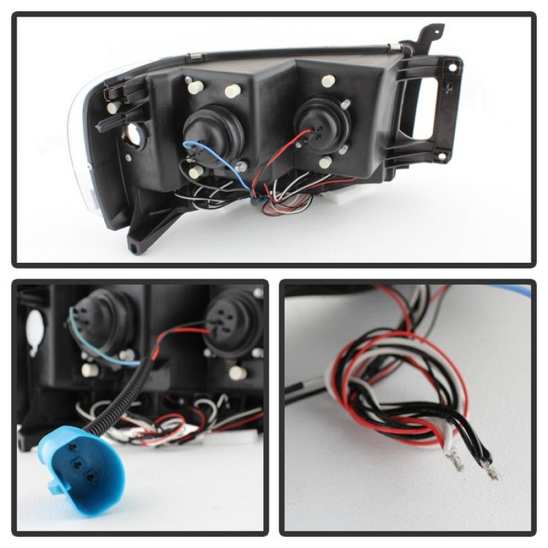 Spyder Dodge Ram 1500 02-05/Ram 2500 03-05 Projector Headlights LED Halo LED Chrm
