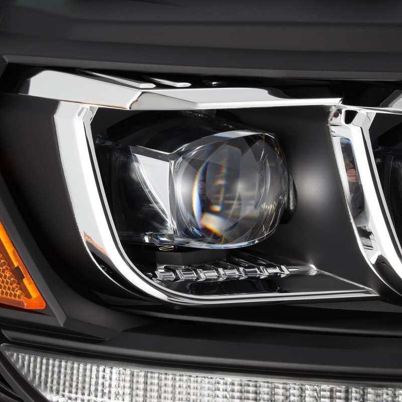 AlphaRex 19-21 Ford Ranger NOVA LED Proj Headlights Plank Style Black w/Activ Light/Seq