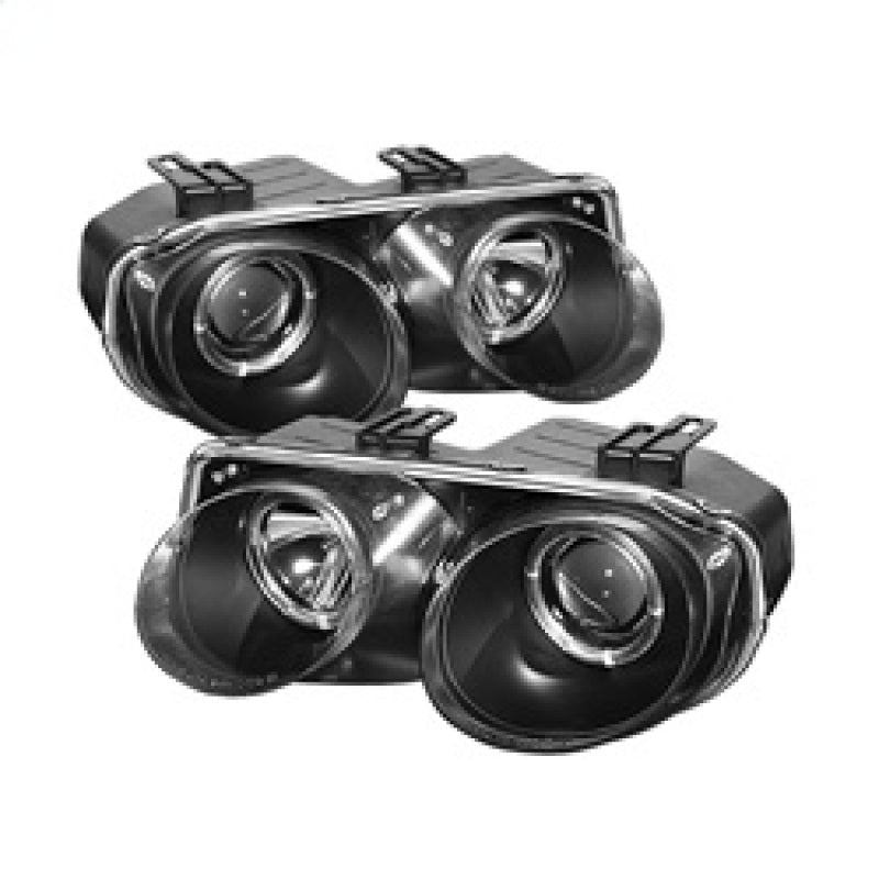Spyder Acura Integra 98-01 Projector Headlights LED Halo -Black High H1 Low 9006