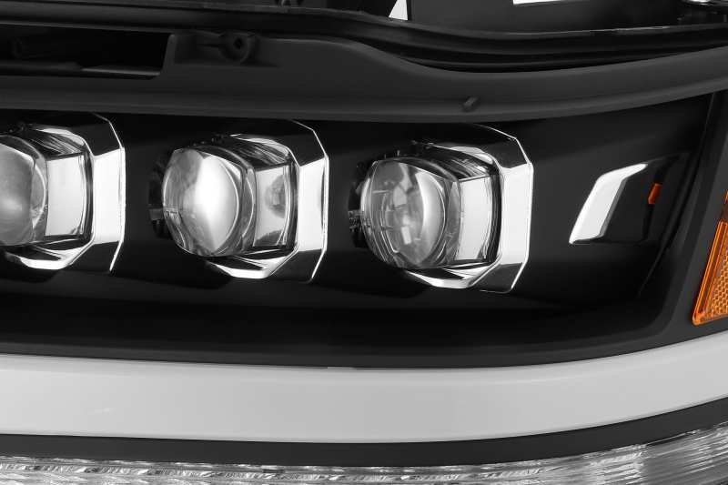 AlphaRex 19-20 Ram 1500HD NOVA LED Proj Headlight Plank Style Matte Blk w/Activ Light/Seq