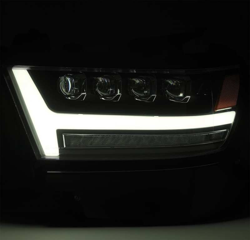 AlphaRex 19-20 Ram 1500HD NOVA LED Proj Headlights Plank Style Chrome w/Activ Light/Seq