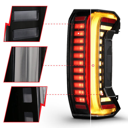 ANZO 22-24 Toyota Tundra (Does Not Fit LED Seq. Models) Z-Series Full LED Tail Lights - Pair 311454X