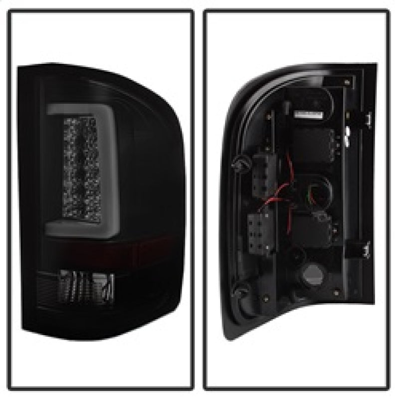 Spyder 07-13 Silverado (Will Not Work w/2010 921 Bulb)V3 Tail Lights Blk Smk