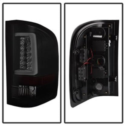 Spyder 07-13 Silverado (Will Not Work w/2010 921 Bulb)V3 Tail Lights Blk Smk