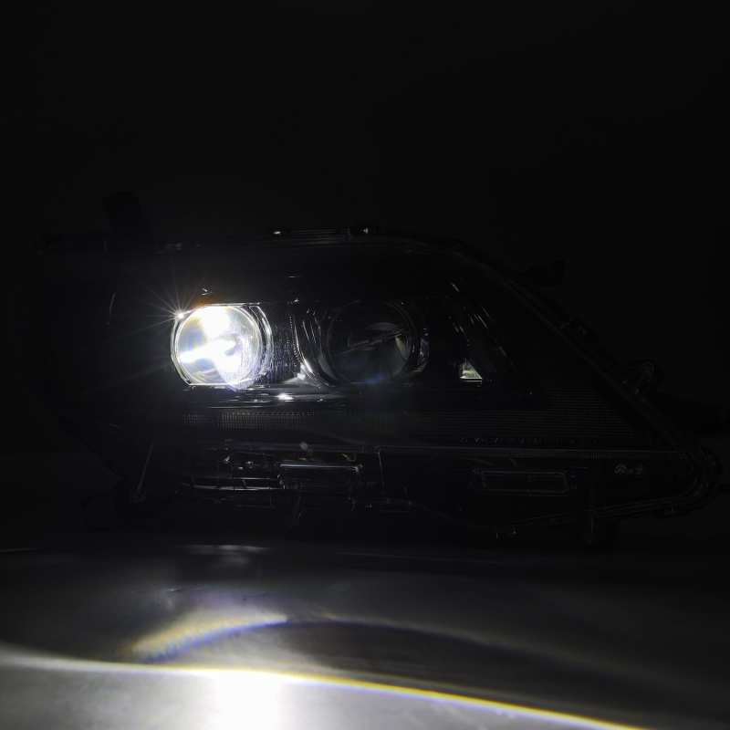 AlphaRex 11-21 Toyota Sienna LUXX LED Proj Headlights Plank Style Alpha Black w/Seq