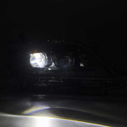 AlphaRex 11-21 Toyota Sienna LUXX LED Proj Headlights Plank Style Alpha Black w/Seq